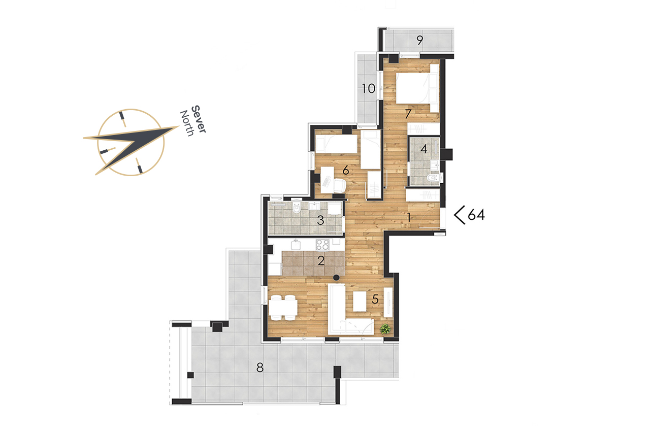 Garden park Zrenjanin objekat 1 sprat 7 stan 64